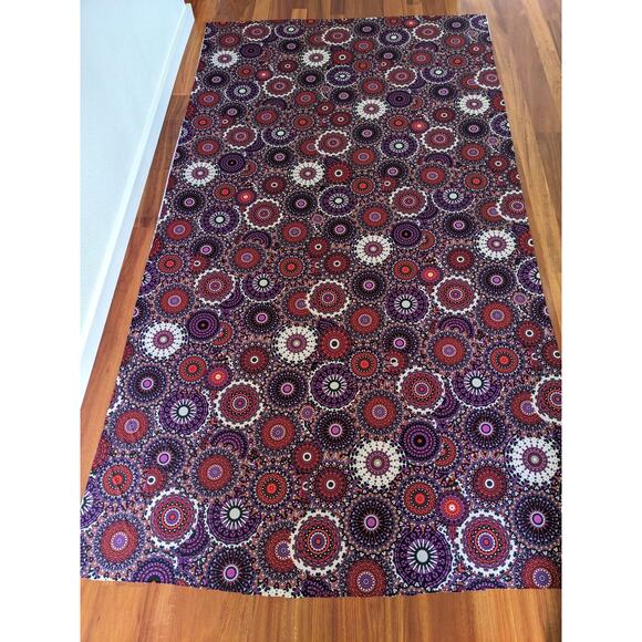 2+ Yards Sparkly Medallion Vintage Stretchy Dance Jersey Fabric from South Korea - Picture 7 of 10